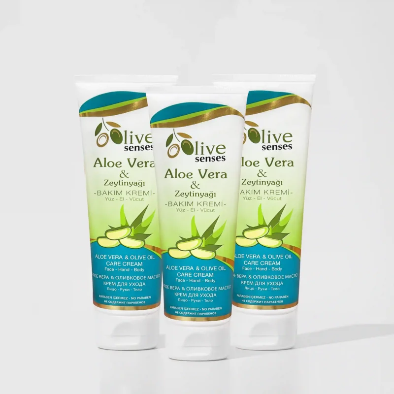 3lü Aloe Vera Vücut Bakım Kremi Seti